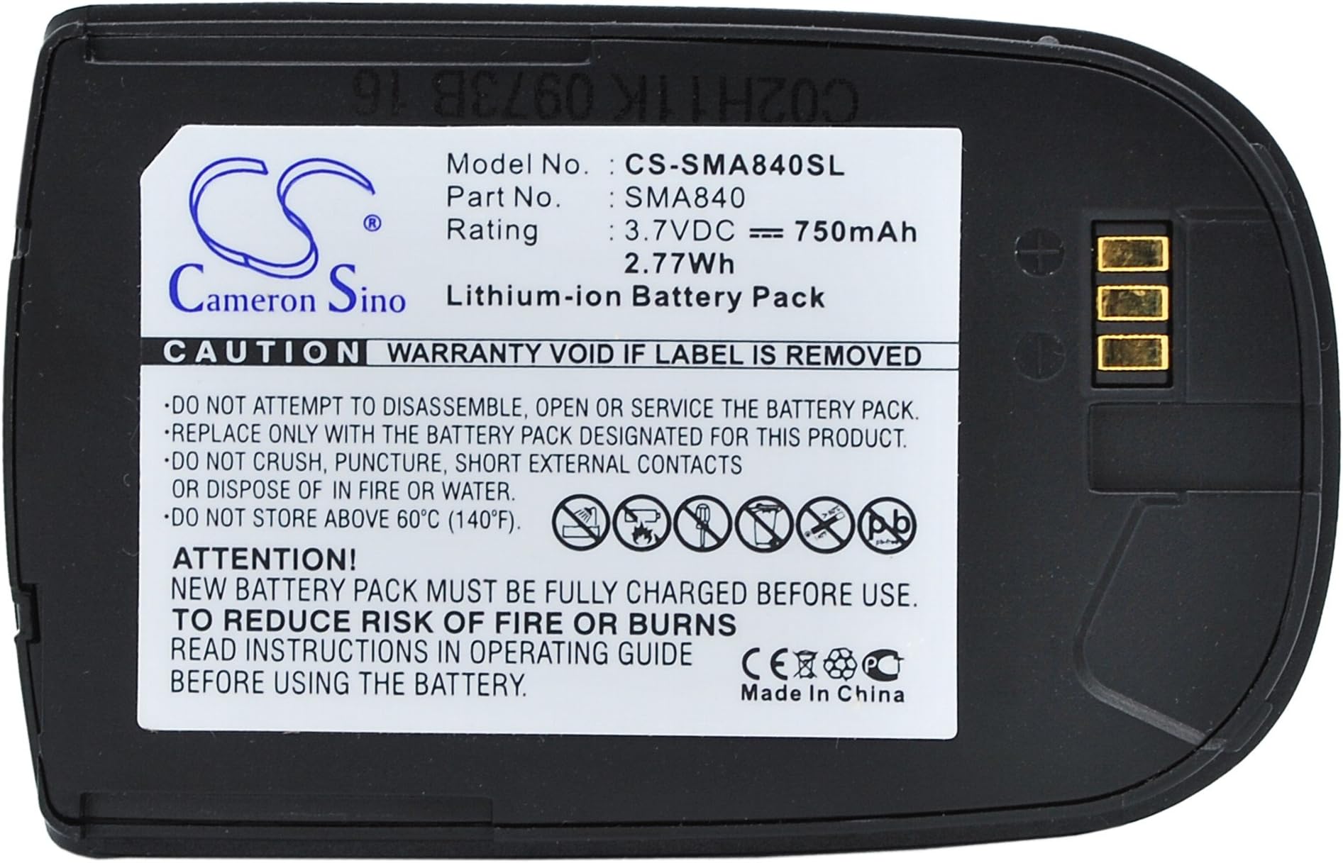 XSP Replacement Battery SPH-A820 SPH-A840 PM-A840 VIA820 750mAh