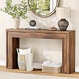 Rresyet 55 Inch Long Console Table, Sofa Table Behind Sofa, Wooden Entryway Table, Farmhouse Entryway Table for Entry, Hallway, Living Room (Wood)