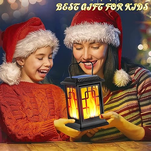 Miniatura 5 de Faroles Solares para Exteriores Impermeables Colgantes Luces de Jardín Alimentadas por Energía Solar Luces de Llama LED para Patio Sendero Terraza