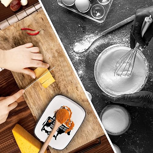 Miniatura 7 de Divertido soporte grande para cucharas de cerámica, descanso para cucharas para estufa, descanso para cucharas blanco estilo granja para chef