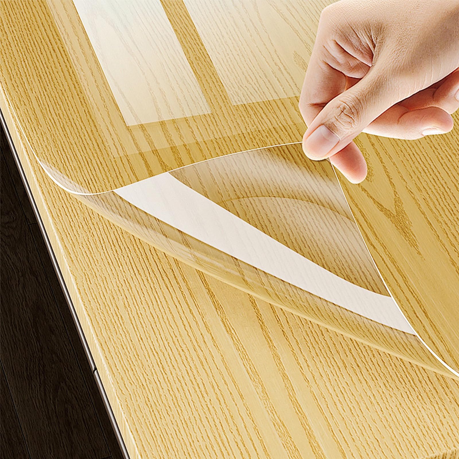 Tappetino da scrivania Trasparente in PVC, 90 * 120cm Pellicola Trasparente per Tavolo, Impermeabile Sottomano da Scrivania per Ufficio casa, Copritavolo Protettiva(150cm*200cm)