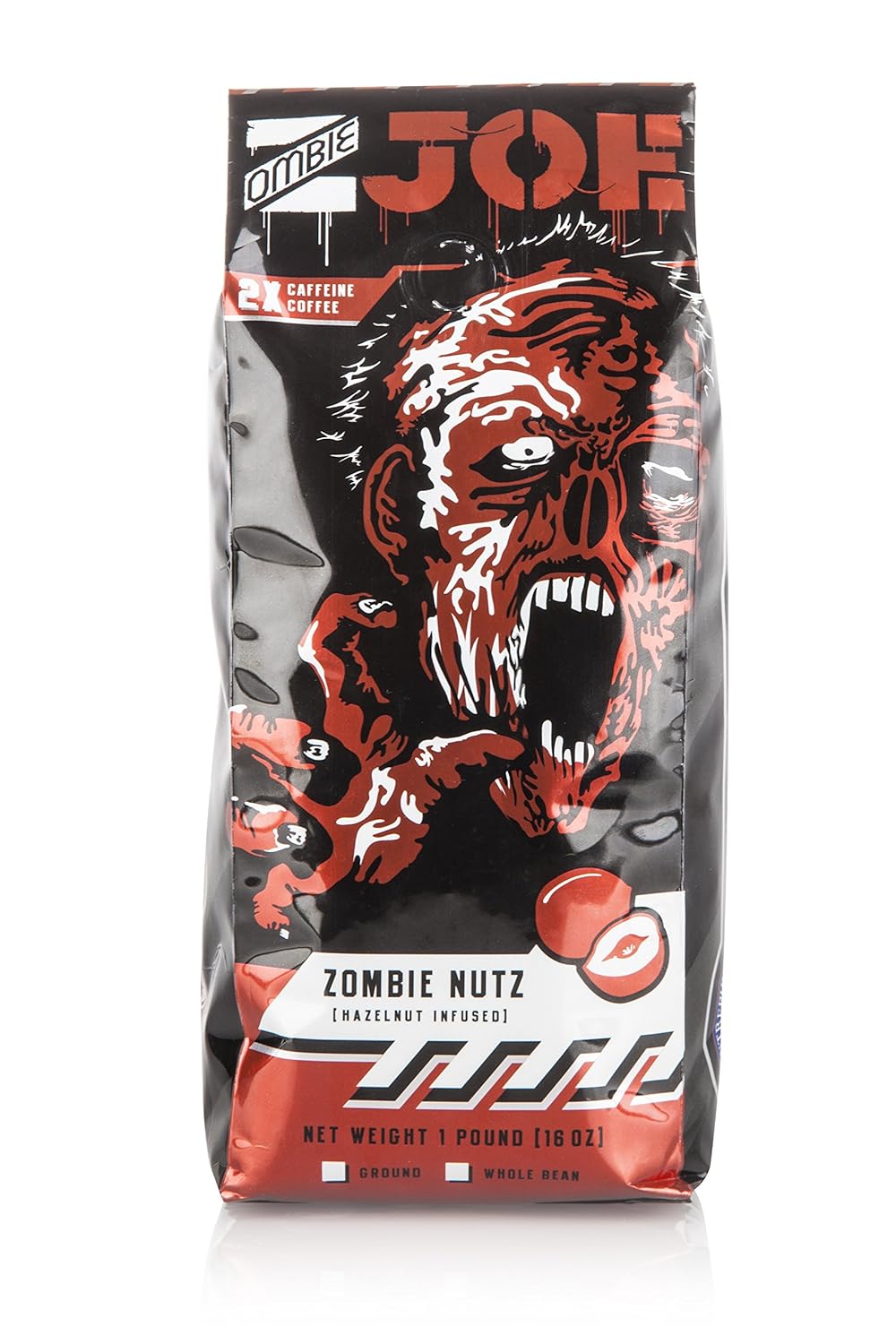 Dark Roast Ground Coffee Double Caffeine Zombie Joe Z