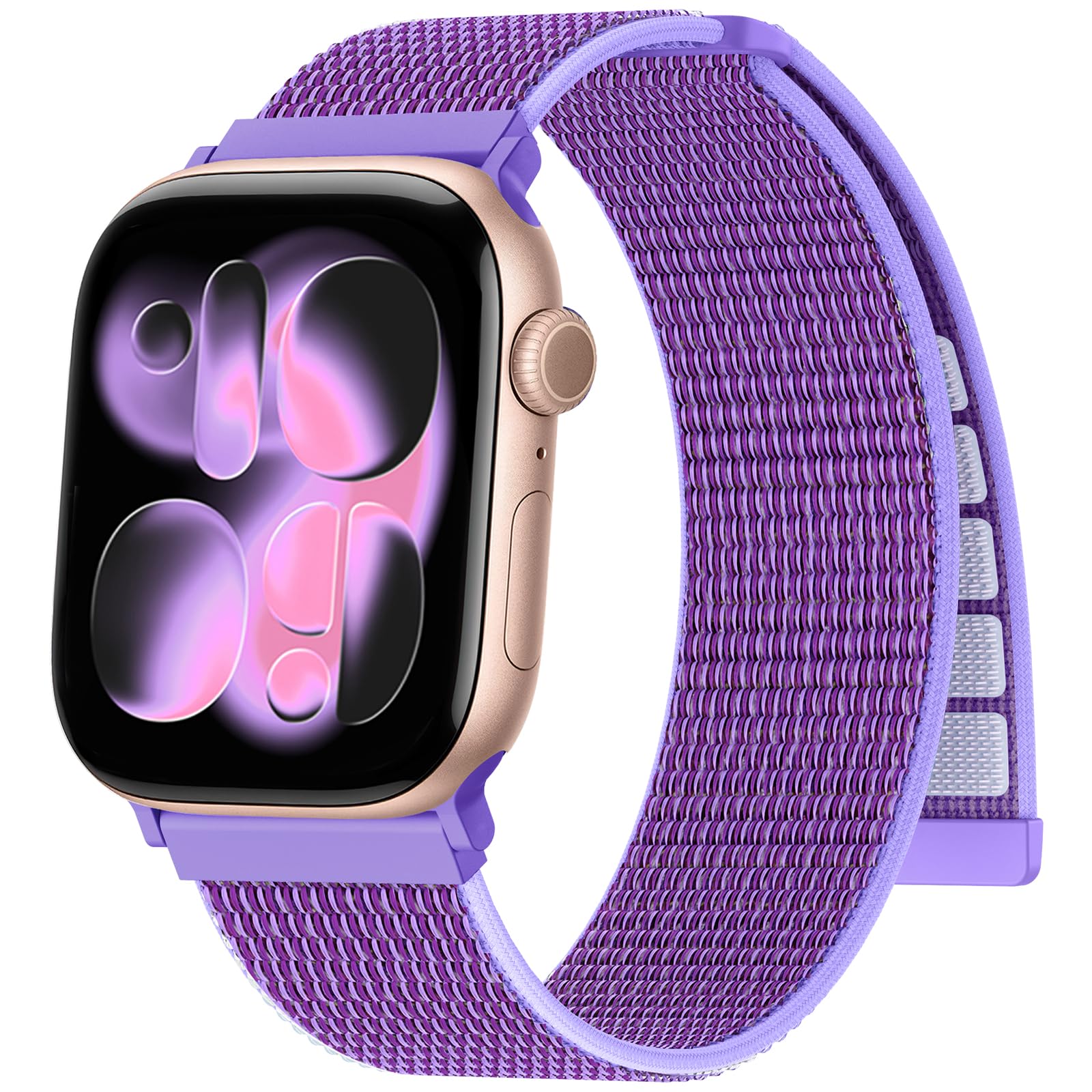 Jiamus Nylon Armband kompatibel mit Apple Watch Armband 44mm 40mm 42mm 49mm 45mm 46mm 41mm 38mm Damen Herren, Sport Loop Band für iWatch Ultra SE 3 2 1 Series 11 10 9 8 7 6 5 4 3 2 1