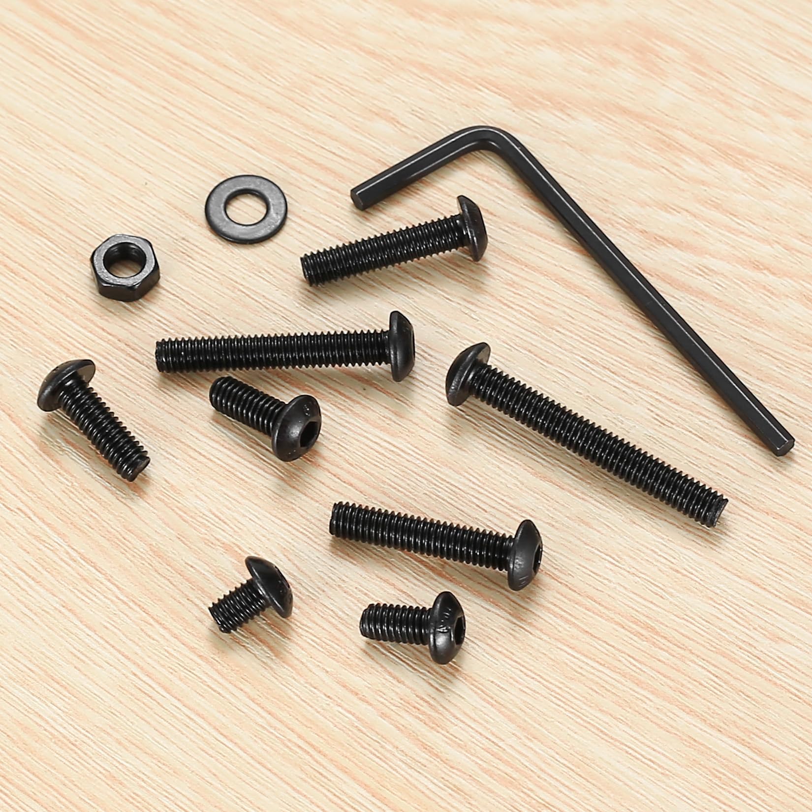 630 Pcs M4 Nuts and Bolts Set, Hex Socket Button Head Cap Screws - Image 4