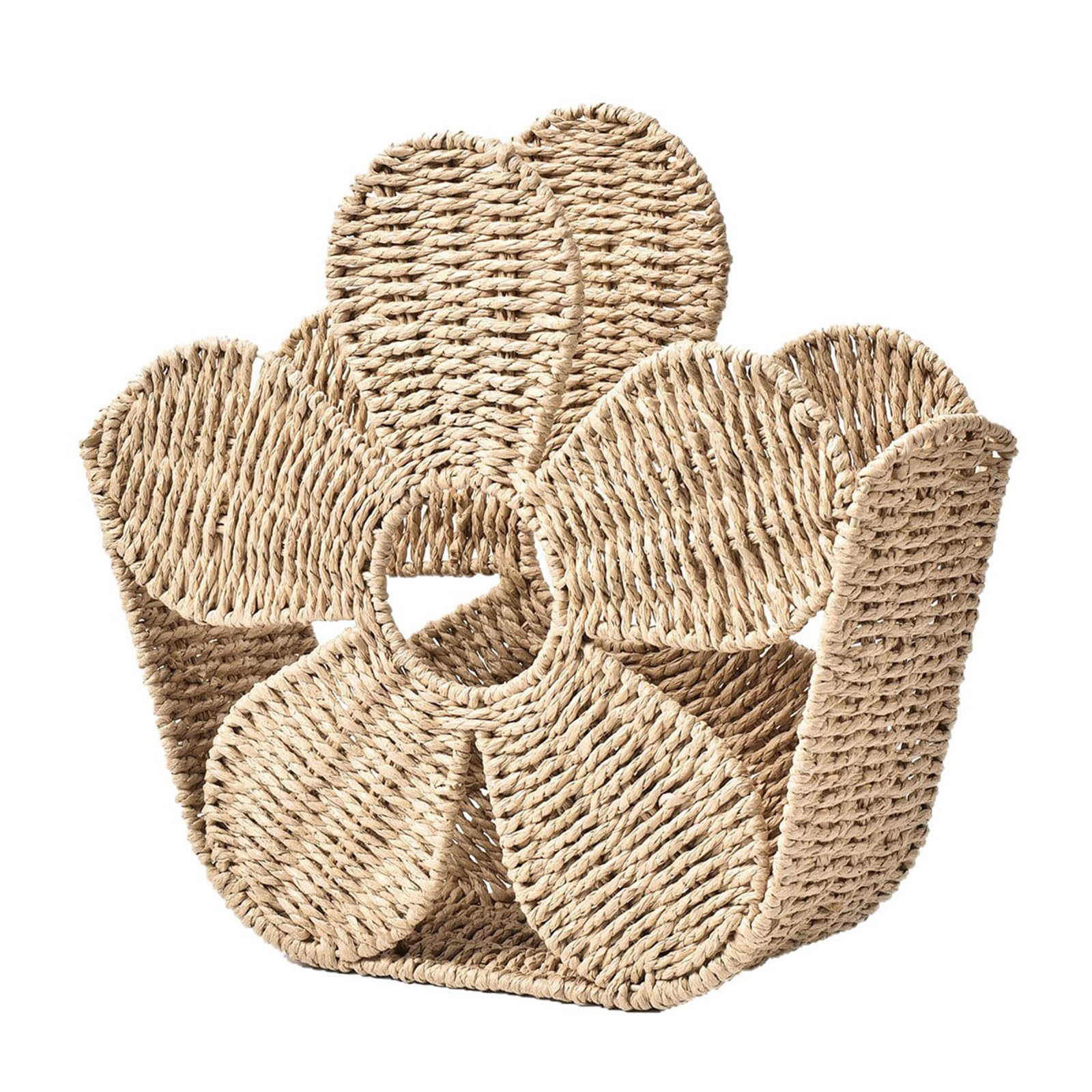Piceioep Artistic Paper Yarn Desk Organizers Functional and Stylish Display Shelf Desktop Organizers for Small Spaces 39x12.5x35cm Scandinavian Home Decors