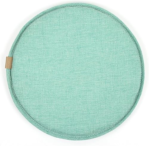 Miniatura 1 de Happiness Decoration Cojín de asiento redondo con lazos, funda de taburete transpirable de 18 pulgadas, almohada de tatami, cojines para silla de