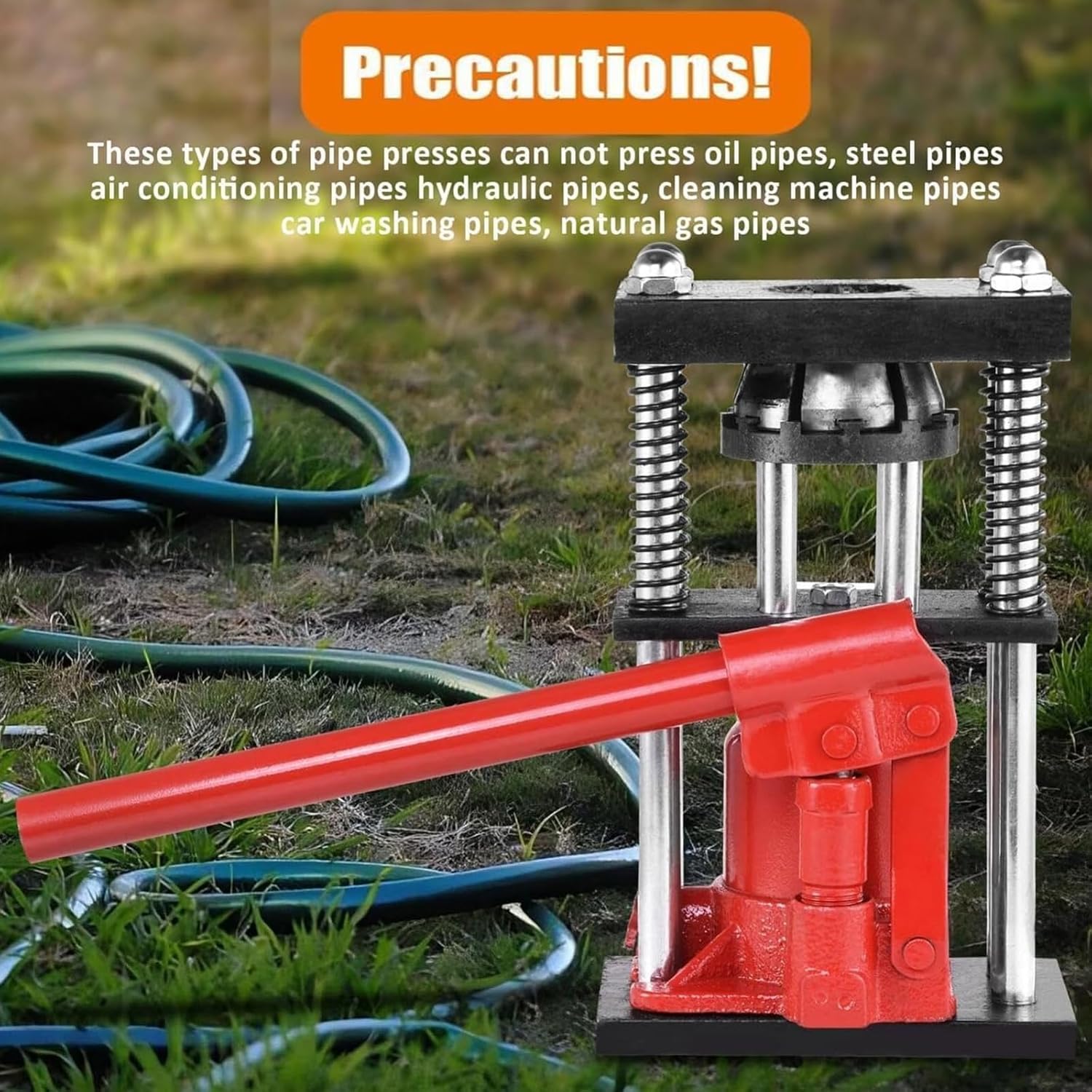 Hydraulische Schlauchpresse, 6-Tonnen-Tischpresse für PVC-Gummischlauchklemmung