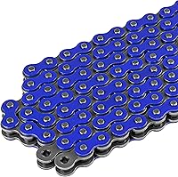 Vista 3 de Caltric Cadena de transmisión azul compatible con Yamaha Raptor 250 Yfm250R 2008 2009 2010 2011 2012 2013