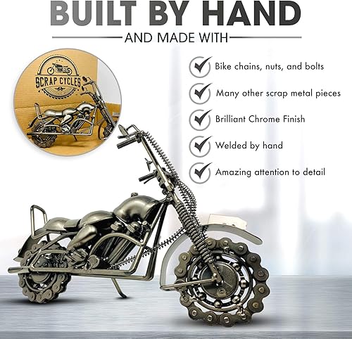 Miniatura 2 de Ciclos de chatarra, soldados a mano, regalos únicos de motocicleta para hombres y mujeres que montan motocicletas, regalo de motociclista