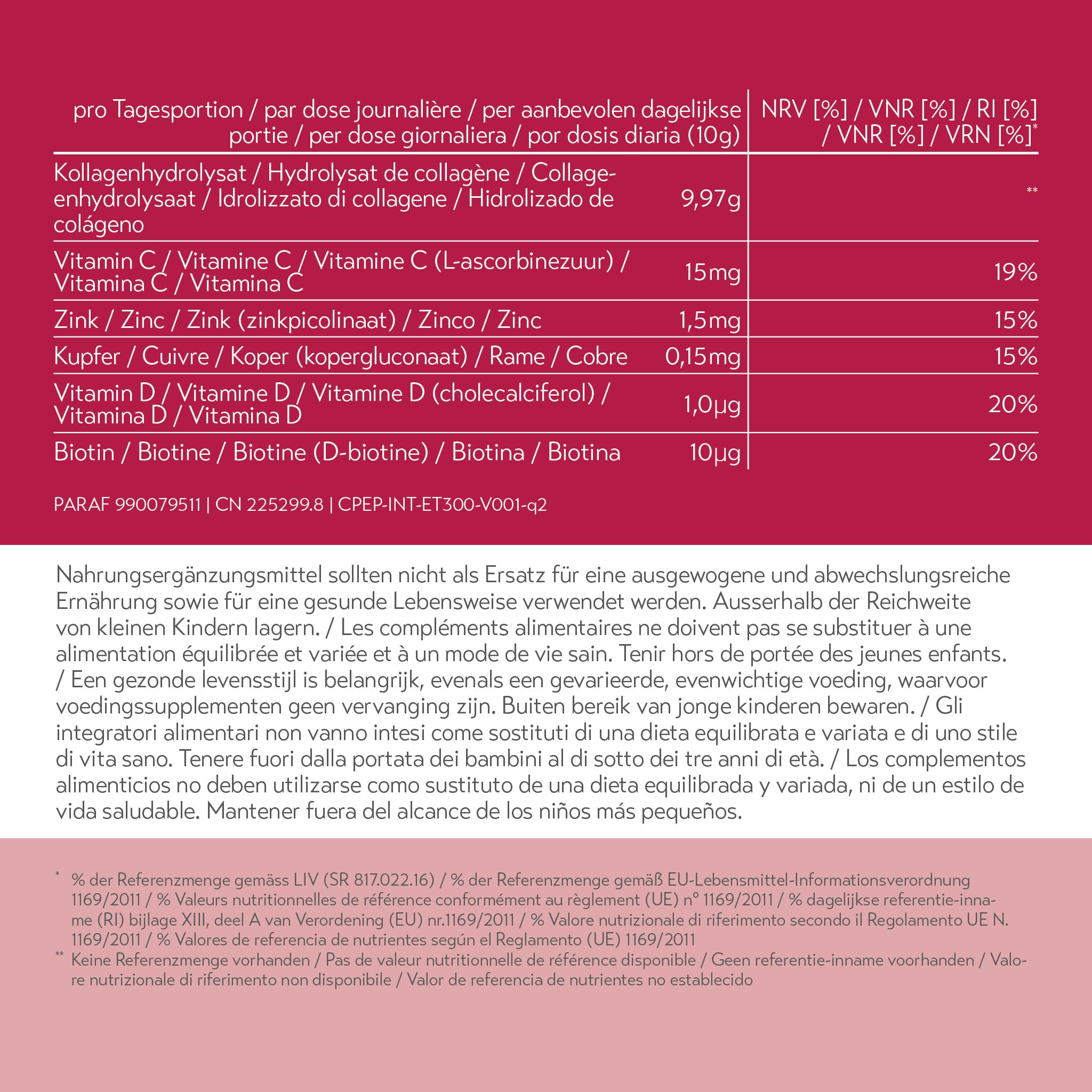 pureSGP® Collagen [300g]: Collagene puro di qualità farmaceutica – Peptidi bioattivi premium da collagene idrolizzato di alta qualità. Con vitamina C e biotina – Gusto neutro – Ottima solubilità
