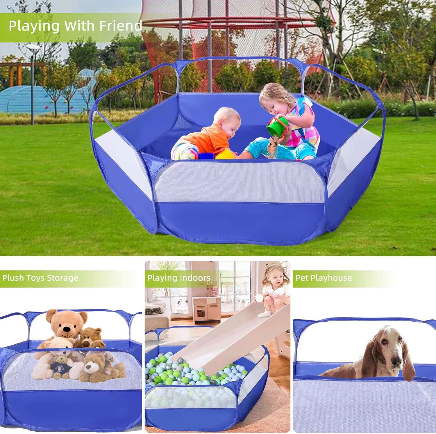 Parque Infantil Exterior Piscina De Bolas Plegable, Home Ball Pit