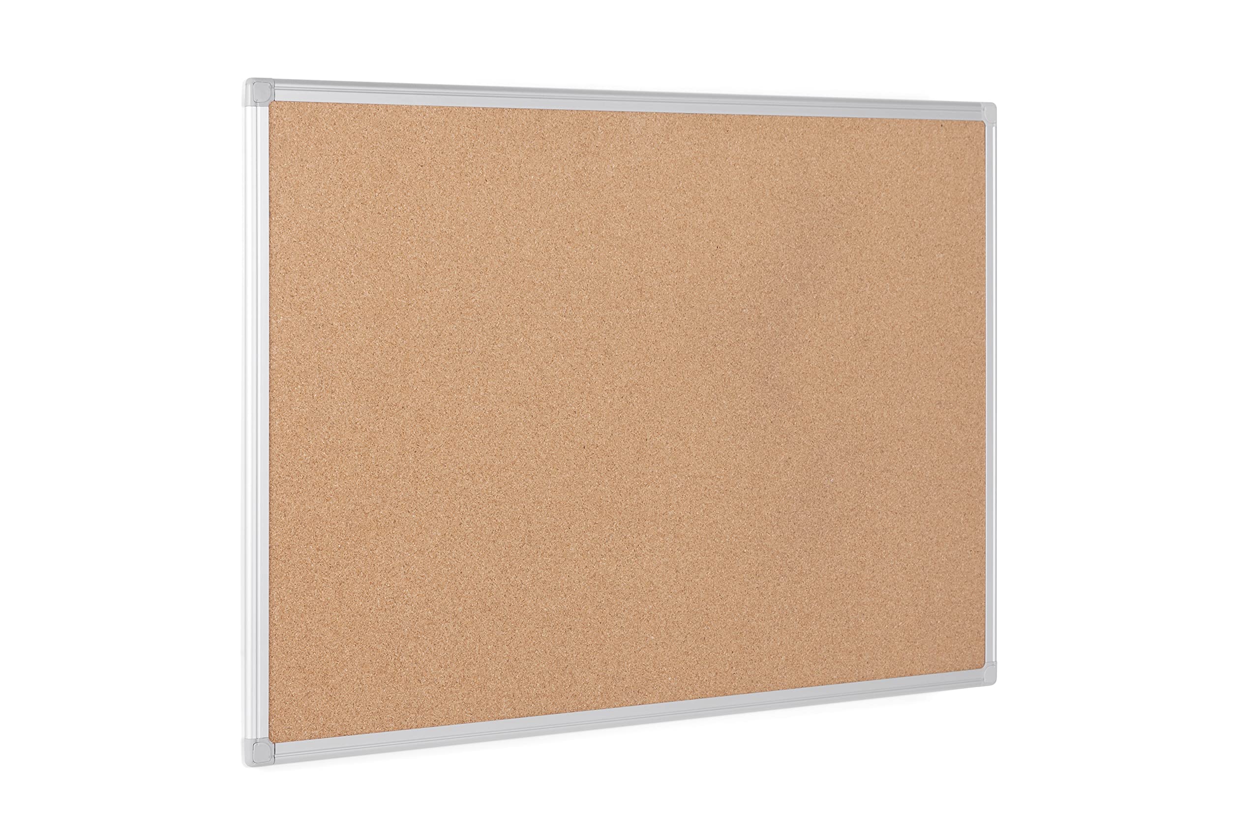 Bi-Office Earth - Tablero de Corcho, 120 x 90 cm, Tablón de Anuncios con Marco de Aluminio