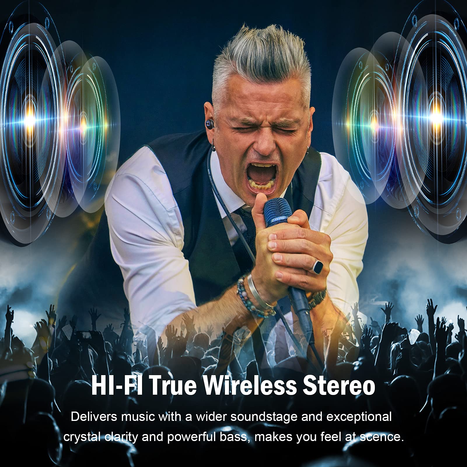bakibo Wireless Earbuds, Bluetooth 5.1 