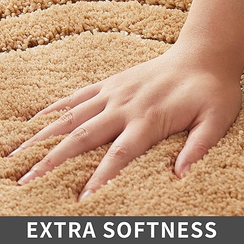 Miniatura 3 de COSY HOMEER - Alfombras extra gruesas para el baño, tapetes de baño antideslizantes, tapete de felpa suave, peludo y 100% micro poliéster, tapete
