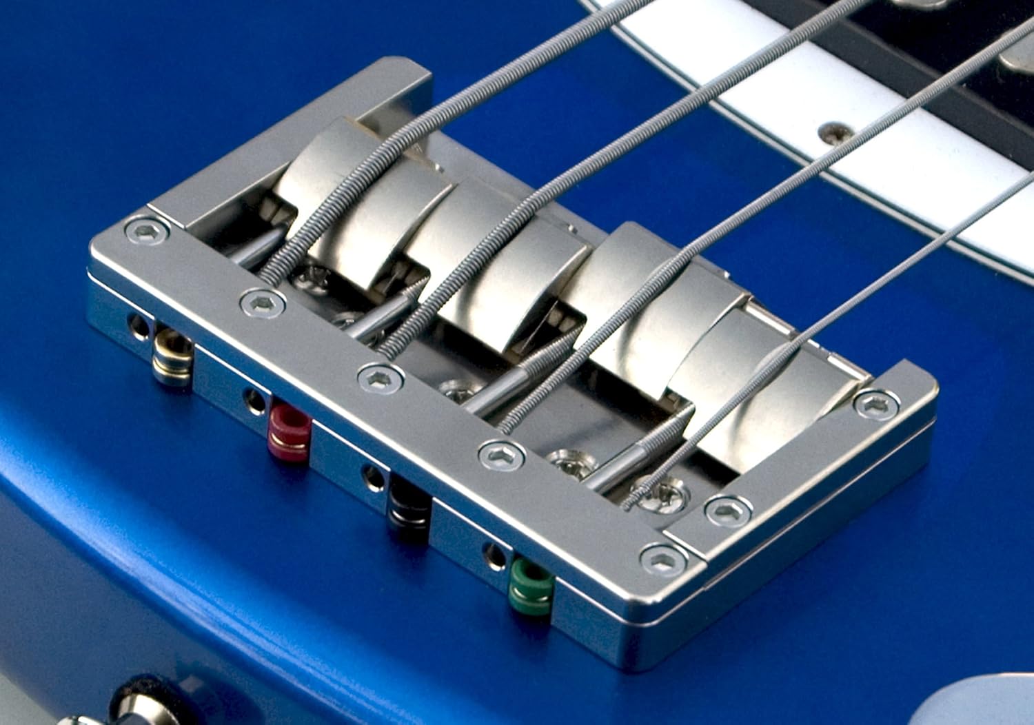 KSM FOUNDATION Bass Bridge (4-string)"Nickel Body with Nickel Bolts"