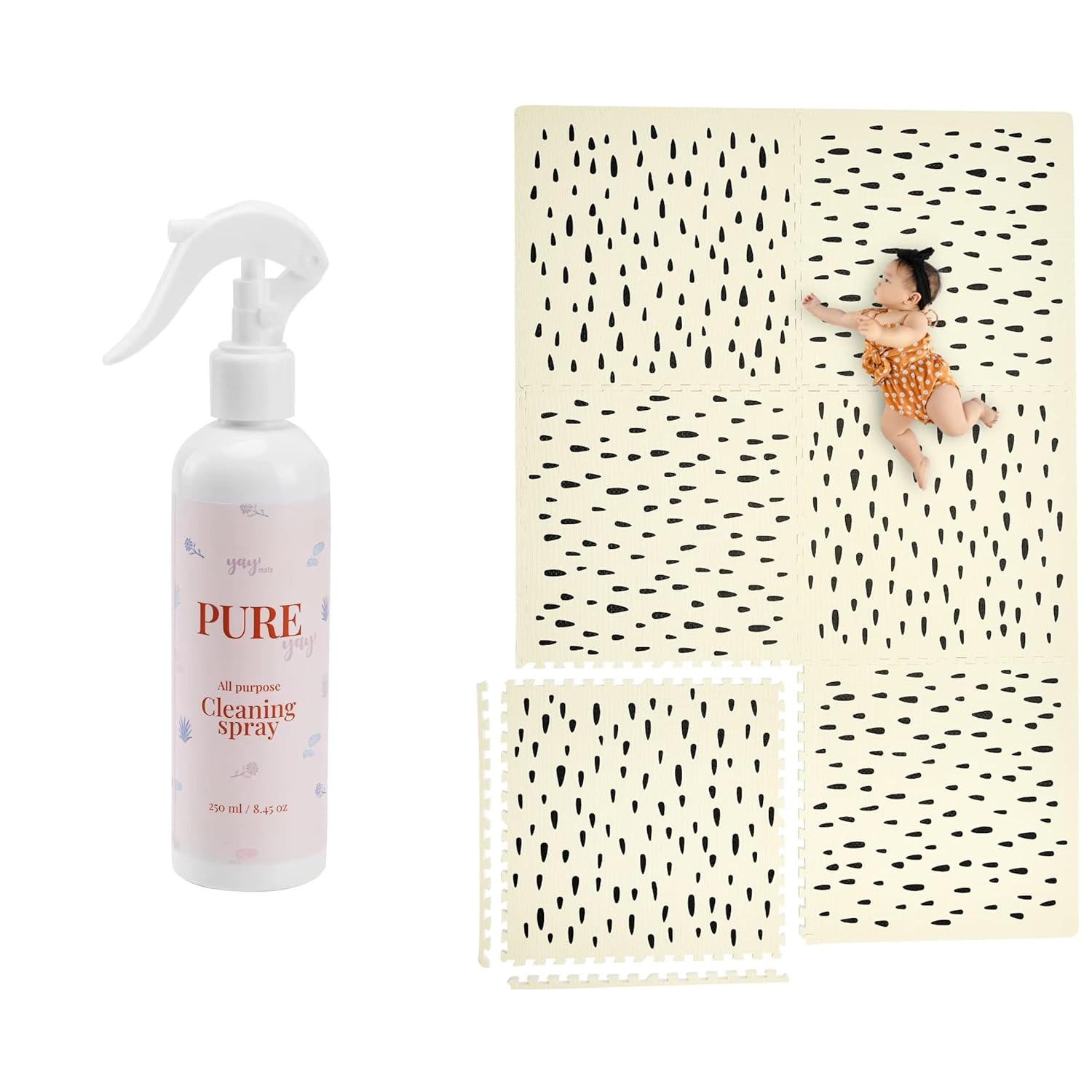 YAY! MATS Stylish Baby Play Mat and AllPurpose Cleaner