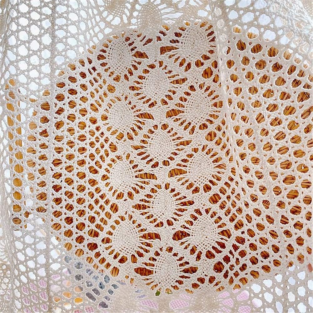 Short Curtains, Blackout Curtains, Curtain Romantic Bistro Curtain, Hollow Knitted Lace Short Curtains Window Pediments Art for Home Apartment Kitchen Dorm,Beige,200x60cm Home Kitchen Decor Short Cur