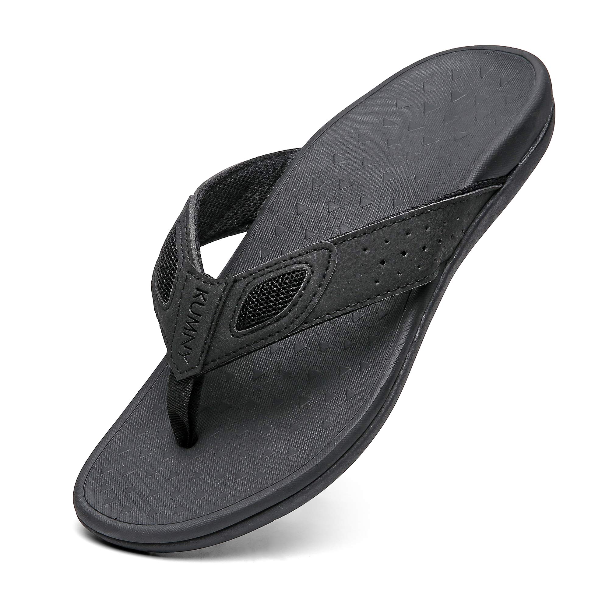 Mens Sandals with Arch Support Orthotic Flip Flops for Plantar