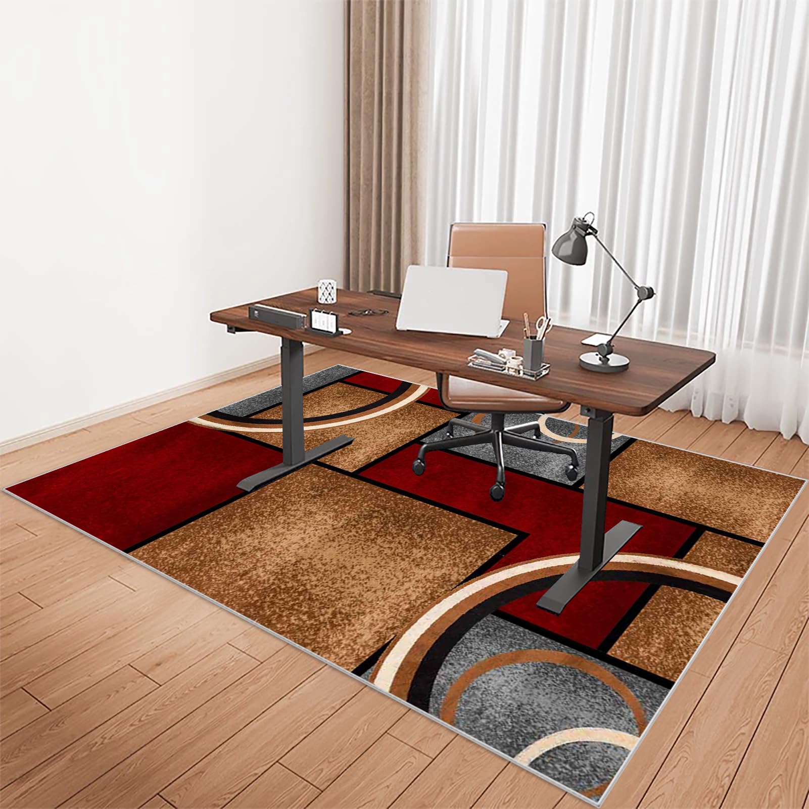 Tapis de Protection de Sol Tapis Chaise de Bureau Tapis pour Fauteuil Tapis Gaming Sol pour Sols durs Protège Parquet Chaise Roulettes Tapis Protecteur de Sol pour fauteuils de Gaming 100 x 140 cm