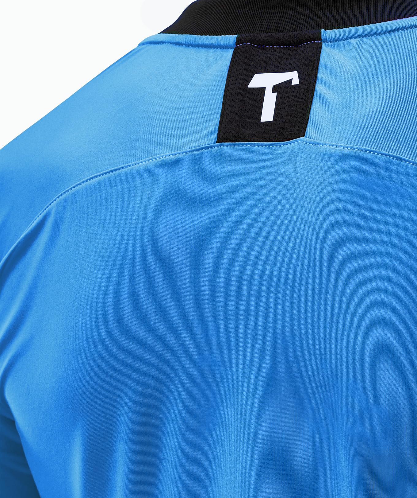 T1TAN Torwarttrikot - Fußballtrikot für Torhüter - Langärmliges Trikot für Herren, Damen und Jugendliche - Farbe blau - Größe XL