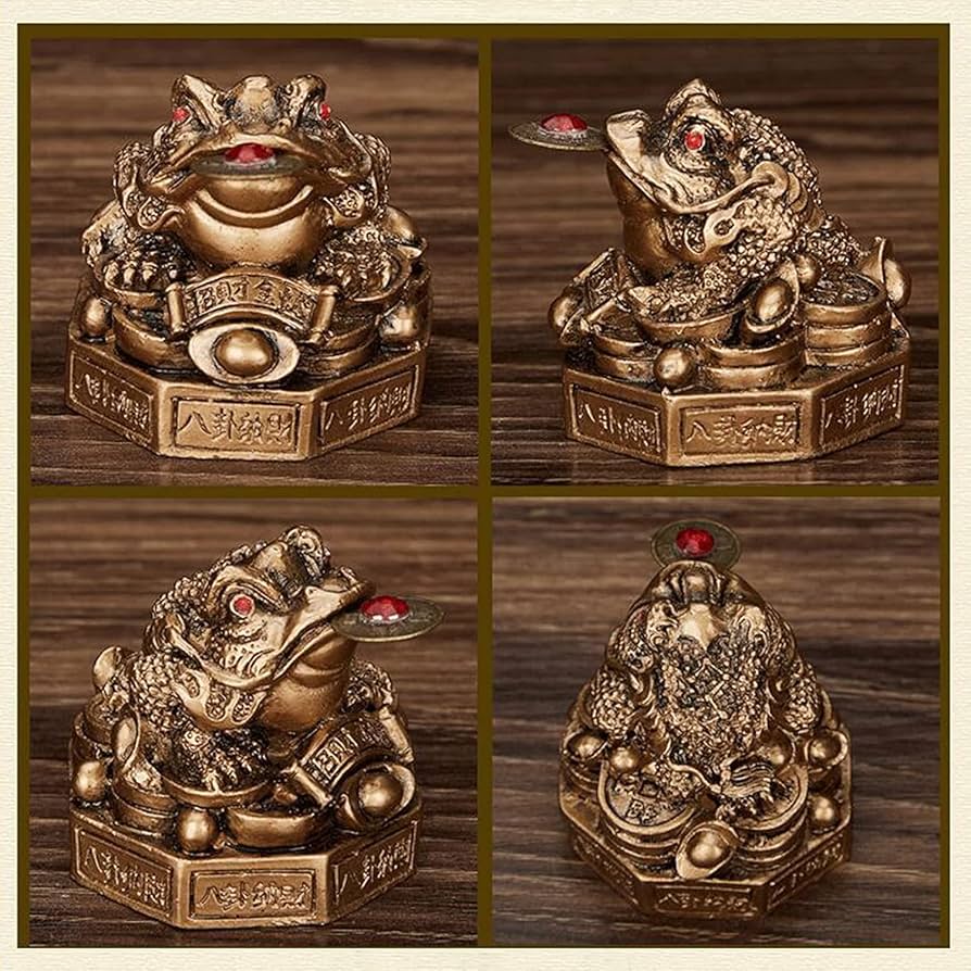 Amazon.co.jp: お金のカエル 銭蛙 風水 開運 置物 中国の風水