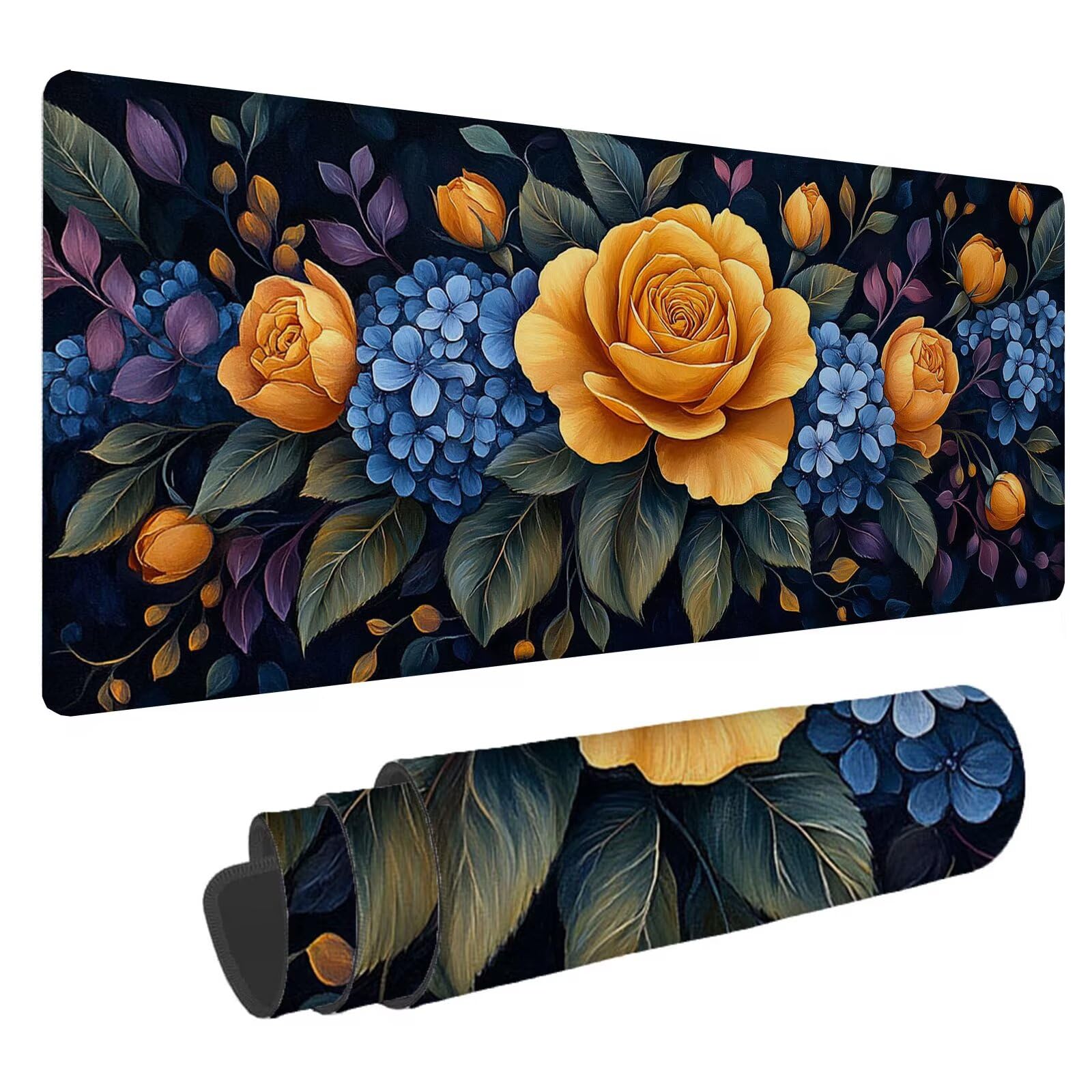 Żółta podkładka pod mysz XXL różowa podkładka pod mysz 1500 x 800 x 4 mm podkładka pod mysz dla graczy, podkładka pod mysz do laptopa, podkładka pod mysz i klawiaturę A-610