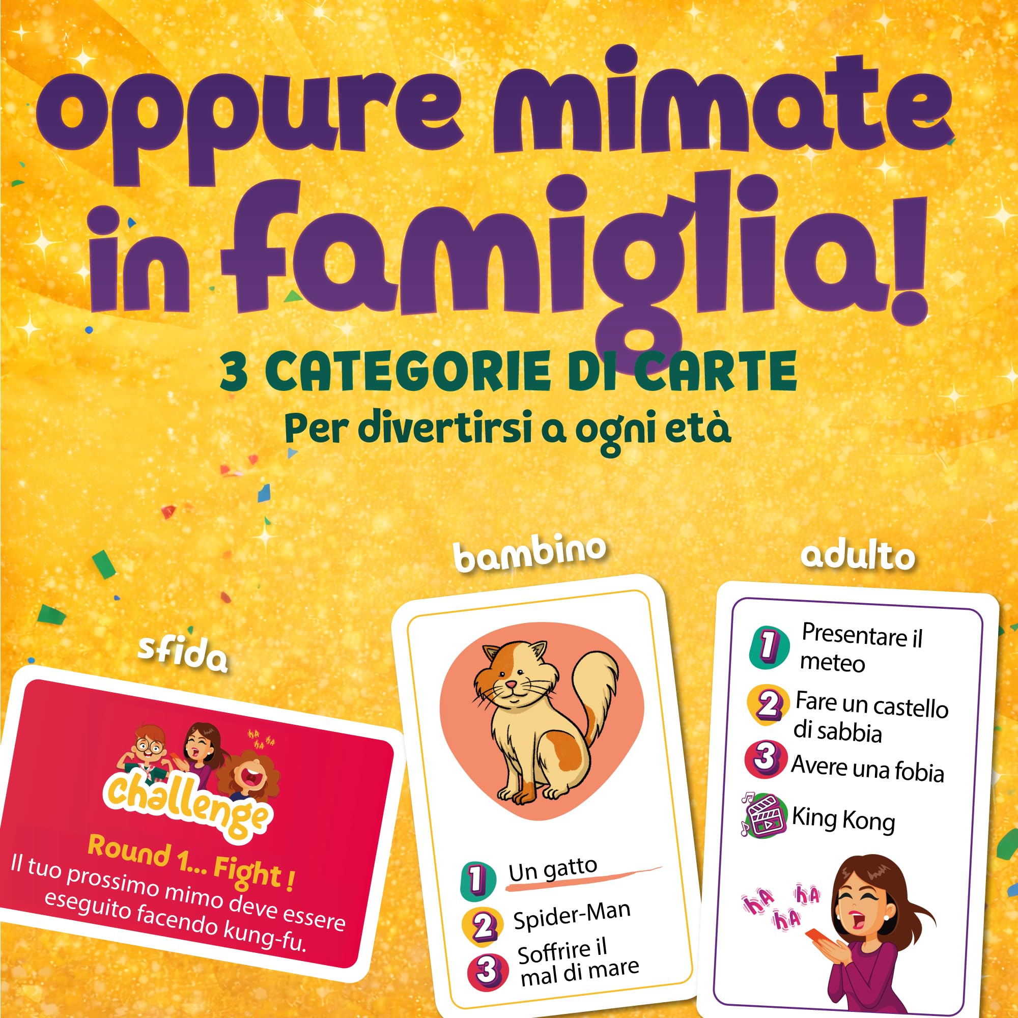 ZENAGAME Generazione Mimo, 120 Carte Da Gioco Per Bambini - 400 Mimi, 4-99 anni