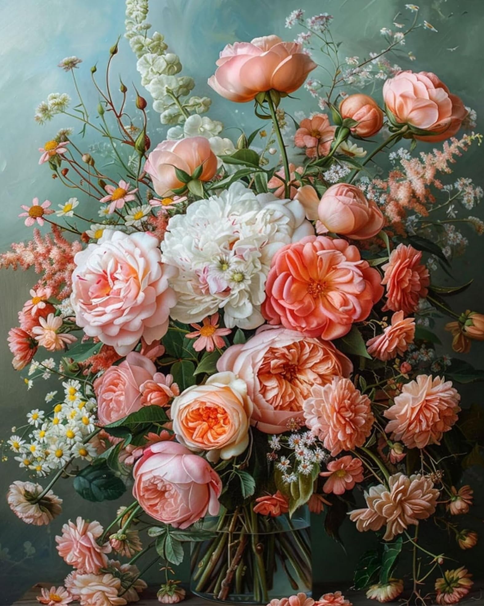 Amazon | COKYIS 5D ダイヤモンドアート美しい花ダイヤモンド画全面  