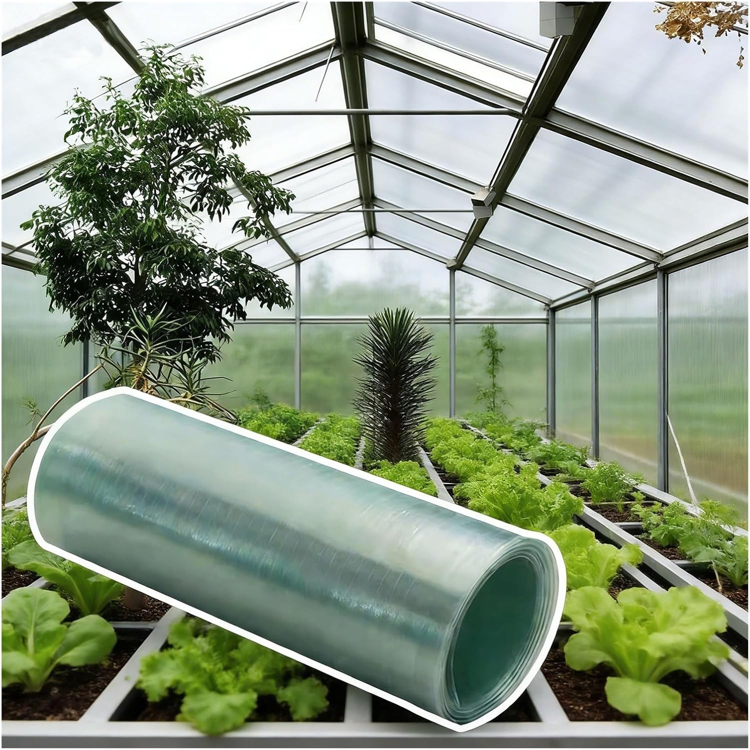 Transparent Roof Sheet, Polycarbonate Roof Panels Waterproof and Windproof for Awnings, Outdoor Use and Canopy Roofs(0.8x2m)