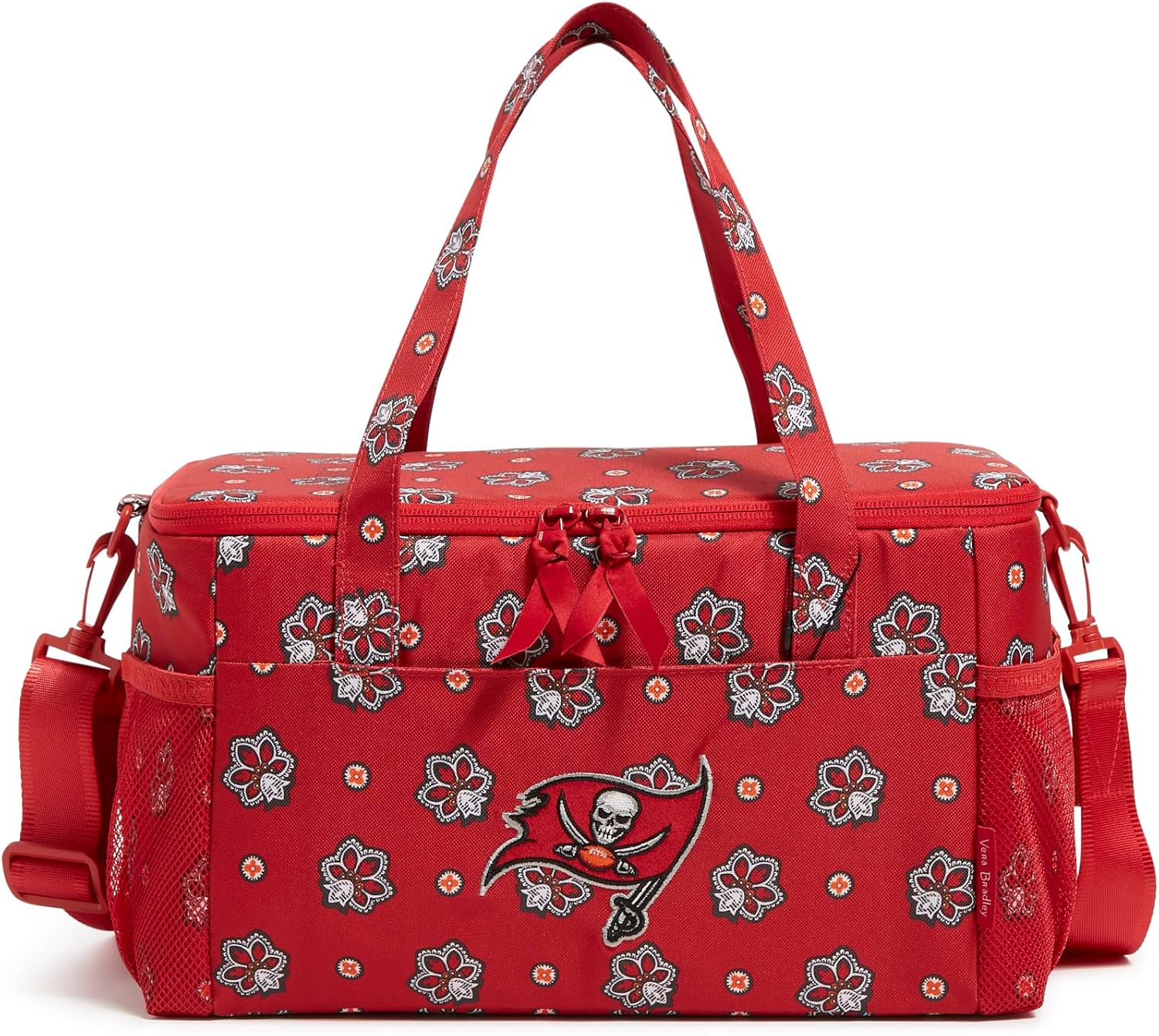 Vera Bradley Women's Recycled Lighten Up Nfl Cooler (Multiple Teams Available), Tampabaybuccaneersondarkred/Blackbandana, One Size