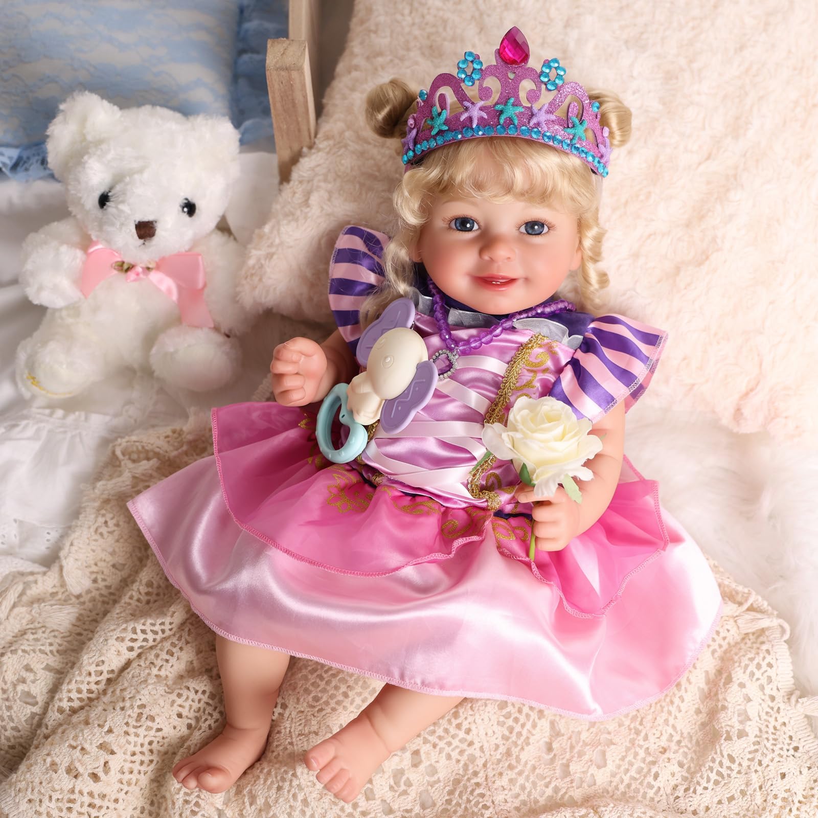 BABESIDE Lifelike Reborn Baby Dolls – Bella, 20-Inch Baby Feeling Realistic-Newborn Baby Dolls Cute Real Life Baby Dolls Sleeping Girl With Box For Kids Age 3 - View #2