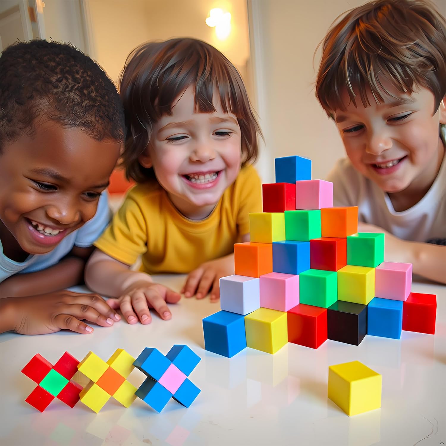 Toys for 3 4 5 6 Years Old Toddlers, Magnetic Blocks 1.18 inch,40PCS Medium Magnetic Building Blocks, Magnet Cubes, Preschool STEM Sensory Toys, Montessori Autism Toys, Birthday