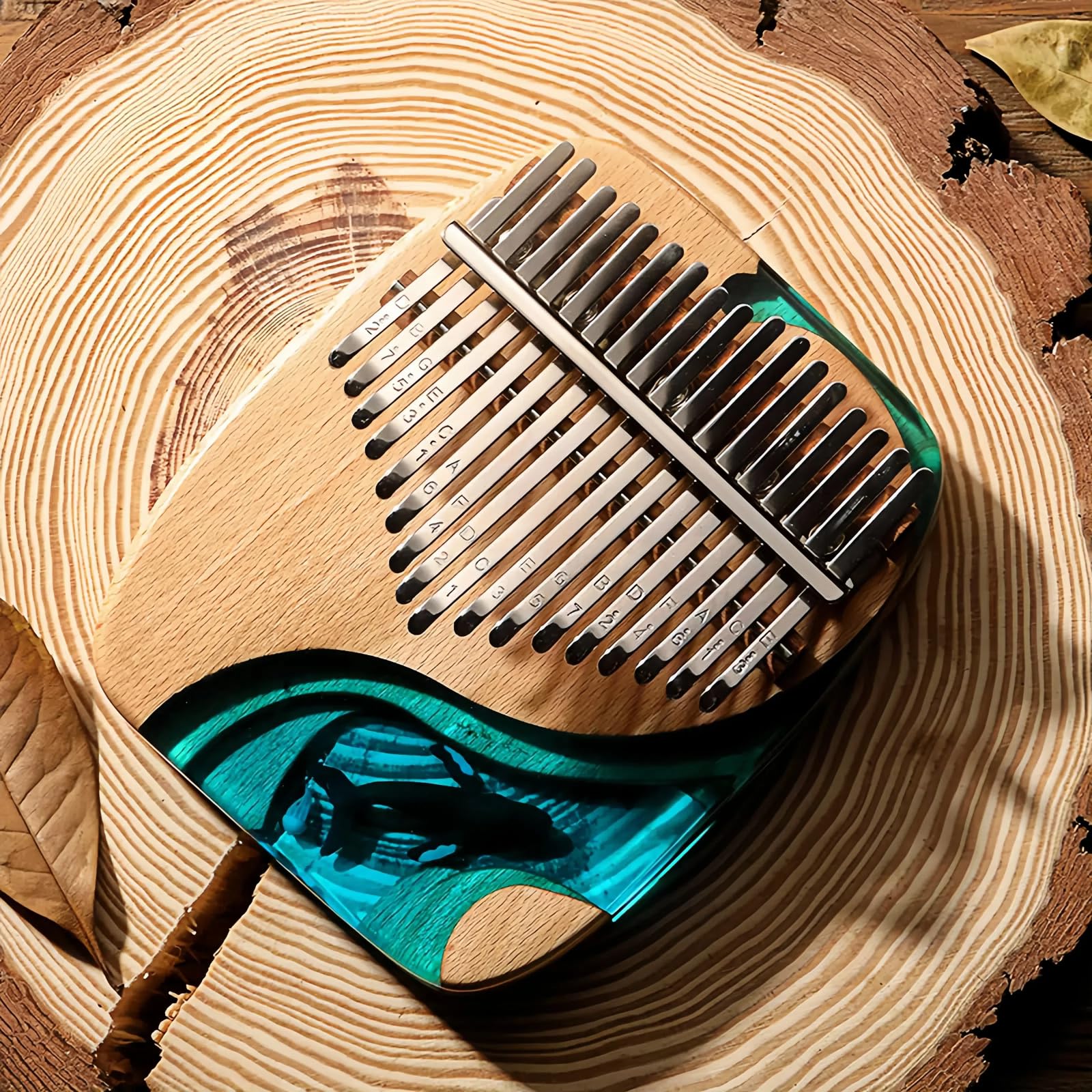Kalimba 17/21 Schlüssel, Holz Fingerklaviere，Professionelle Daumenklavier Carlimba, Mbira Instrumente (M)