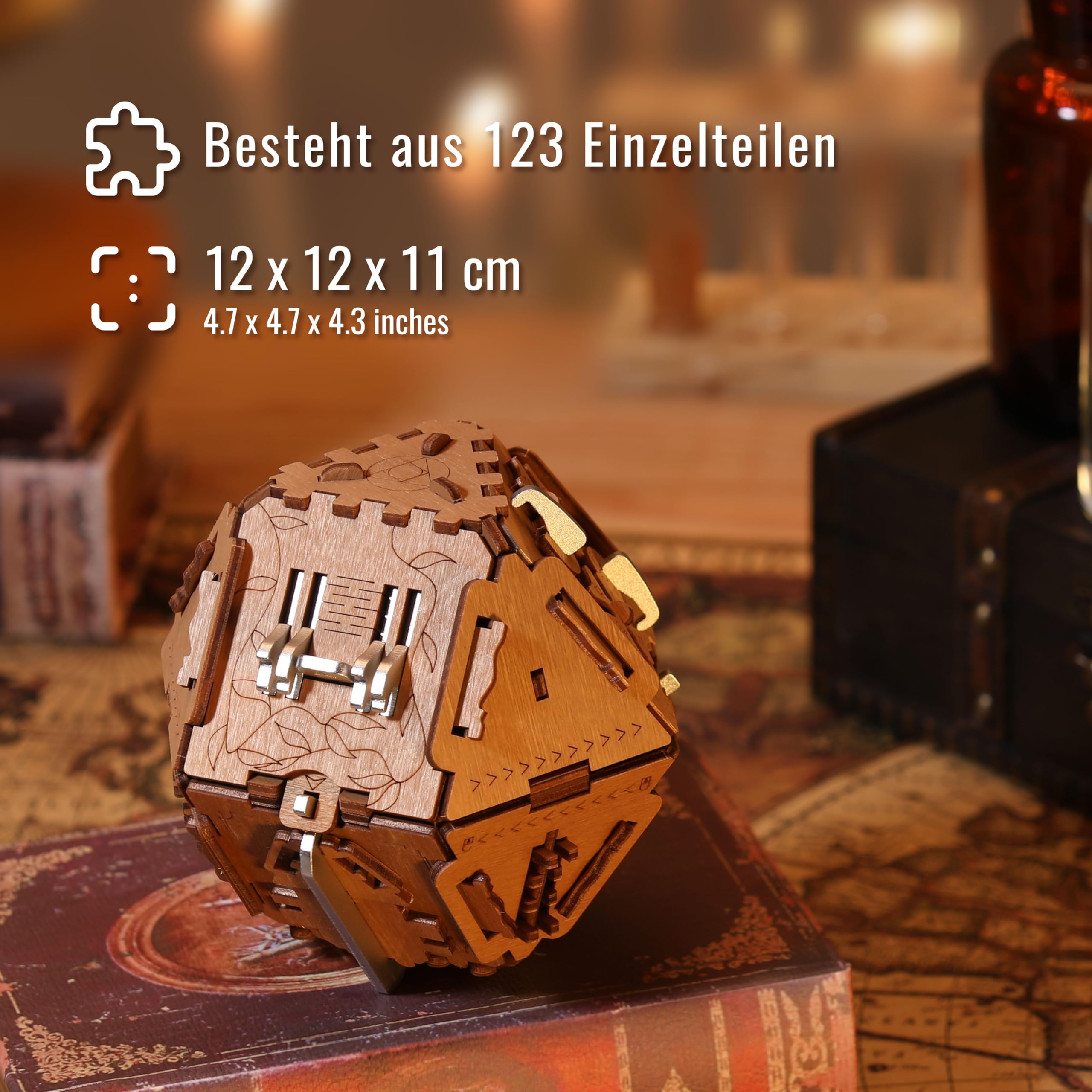 PUZZLE POTATO Stein der Weisen - Escape Room Spiel - Puzzle Box - Knobelspiel für Erwachsene - Rätsel Geschenkbox (Philosopher's Stone Metal)