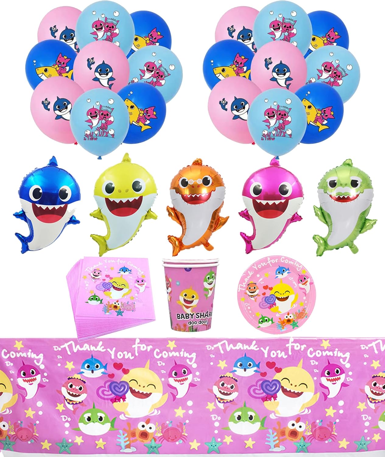 Decorazioni Baby Shark Party - Maschere E Accessori Per Feste - Foto 11