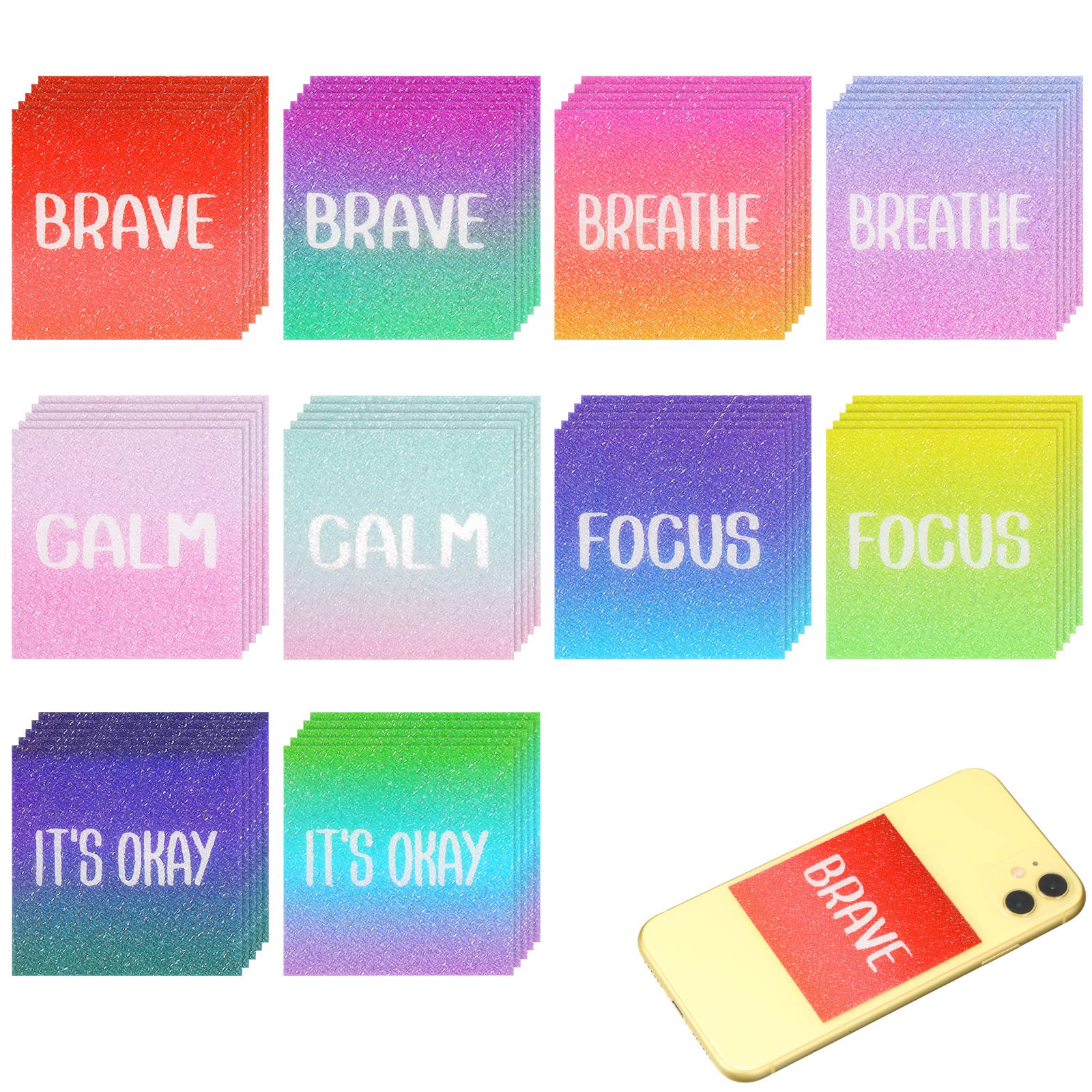Snapklik.com : 50 Pieces Calm Stickers Anxiety Sensory Stickers ...