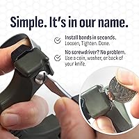 Vista 8 de SimpleShot Scout XT Resortera con objetivo, municiones de arcilla y bandas para caza profesional y potente tiro al blanco