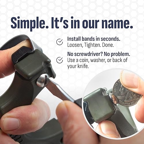 Miniatura 8 de SimpleShot Scout XT Resortera con objetivo, municiones de arcilla y bandas para caza profesional y potente tiro al blanco