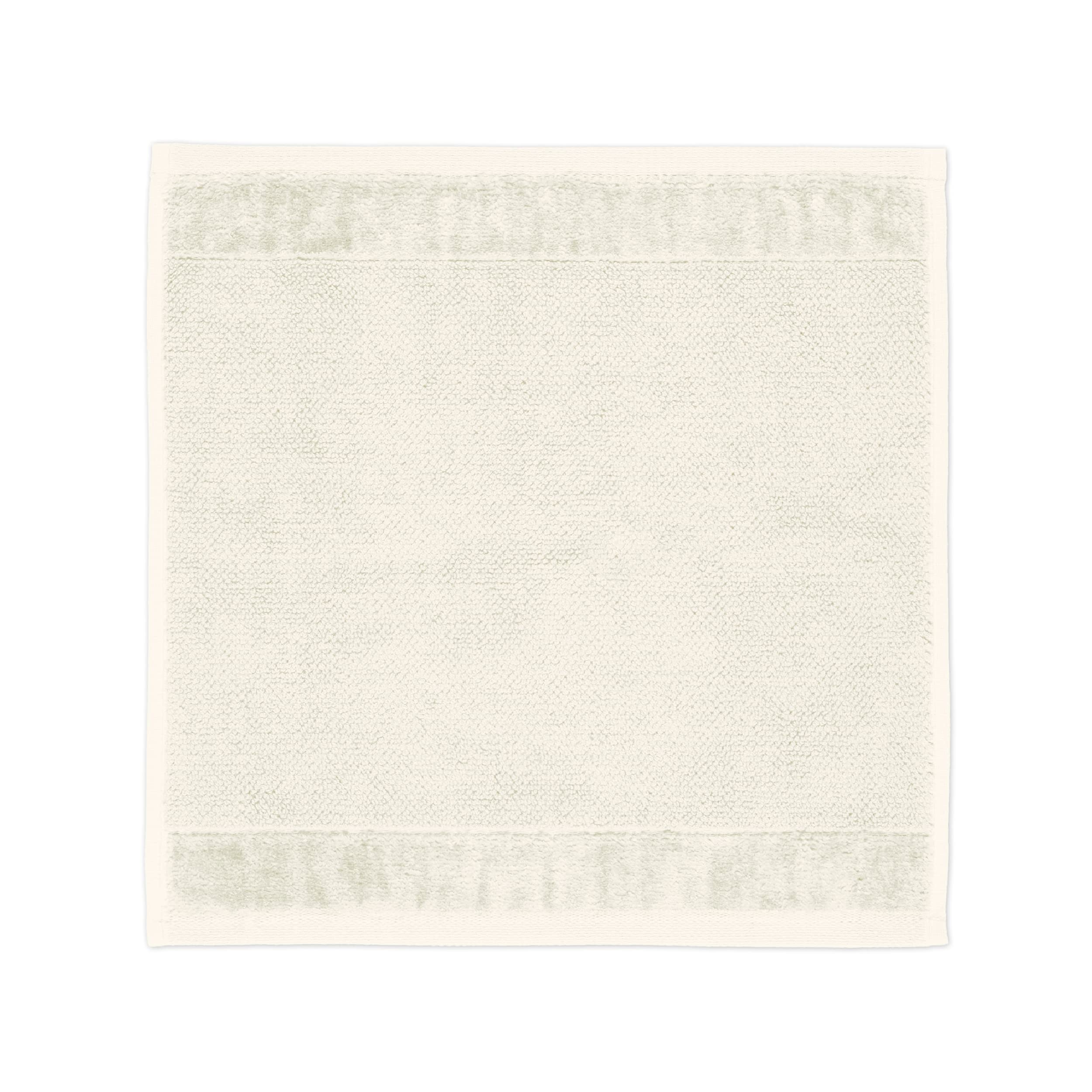 Möve Bamboo Luxe Seiftuch 30 x 30 cm aus 60% Baumwolle / 40% Viskose aus Bambus-Zellstoff, Ivory