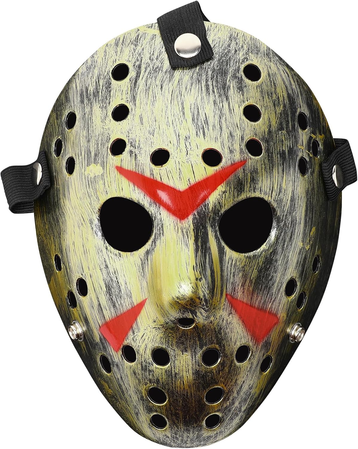 Scary Halloween Mask for Adult, Hockey Mask, Slasher killer Costume Prop