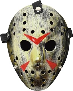 9.8 in or 7.5 in Scary Halloween Mask, Hockey Mask，Slasher killer Costume Prop