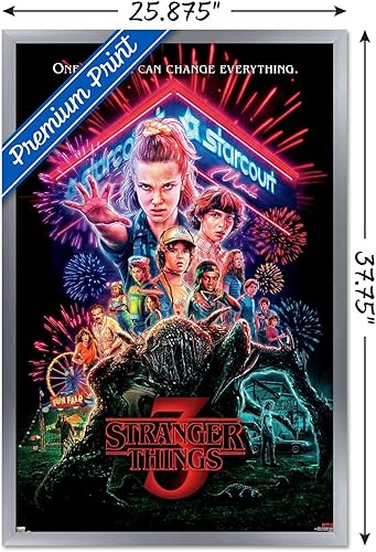 Vista 27 de Trends International - Stranger Things de Netflix: Temporada 3, póster para pared de una hoja, 57 x 86 cm, versión de alta calidad no enmarcada