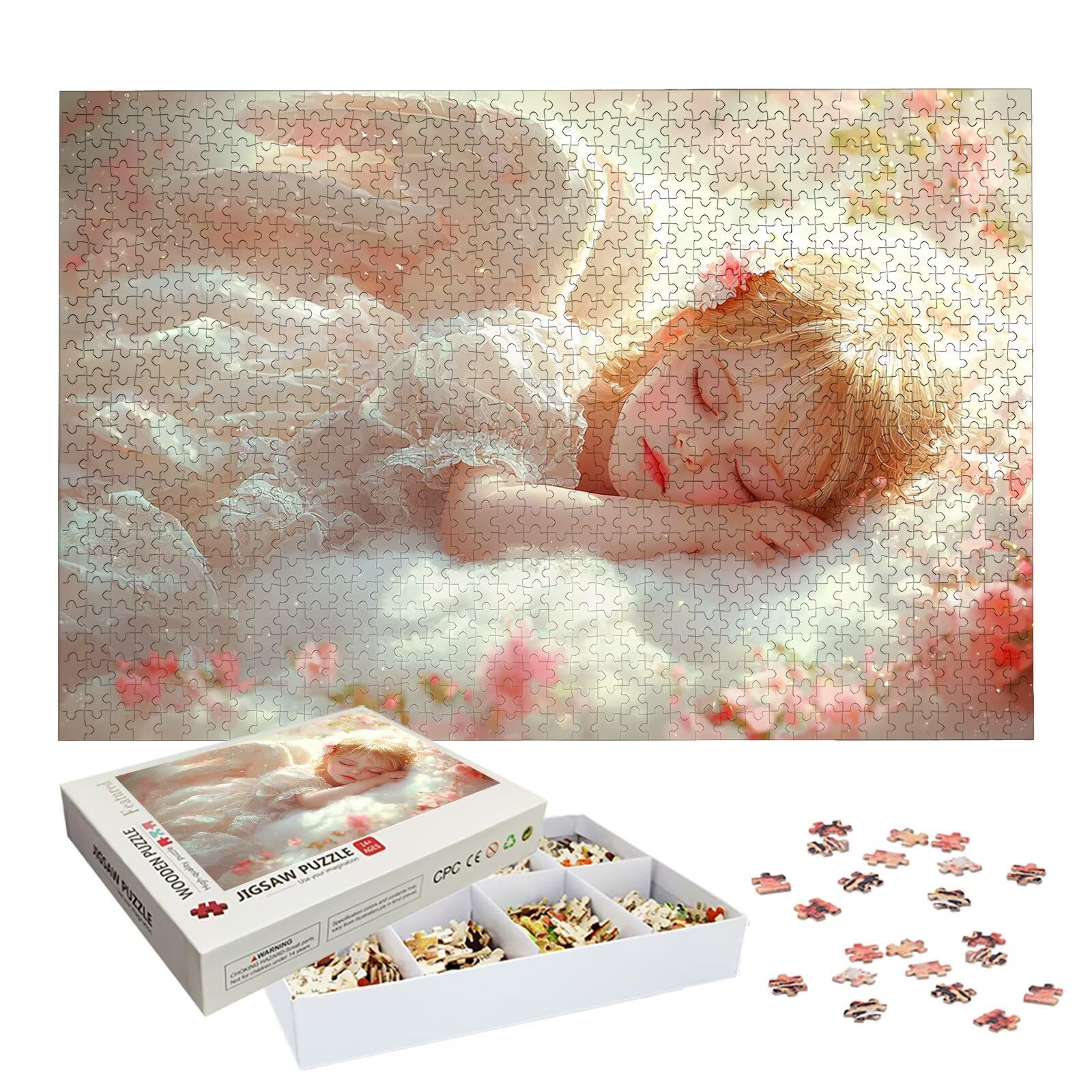 Puzzle 6000 Teile, Engel Puzzle 6000 Teile Erwachsene, Klassische Puzzles Mädchen, Holzpuzzle Erwachsene, Puzzlespiele für Die Ganze Familie, Geschenke für Frauen, Geschenke für Männer, Dekor, -9023