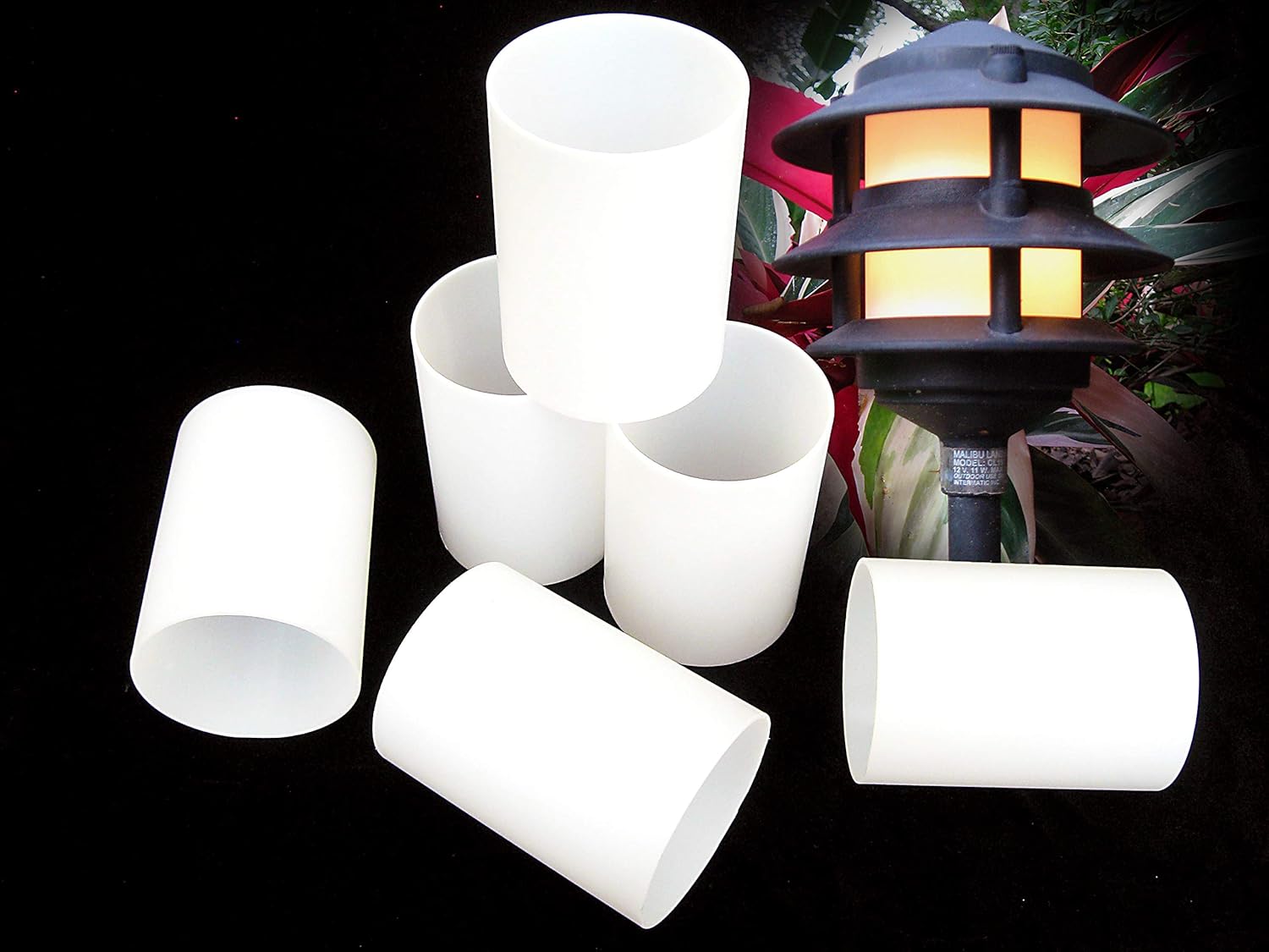 Frosted Plastic Lens Globe for 3 Tier Metal Low Voltage Path Lights