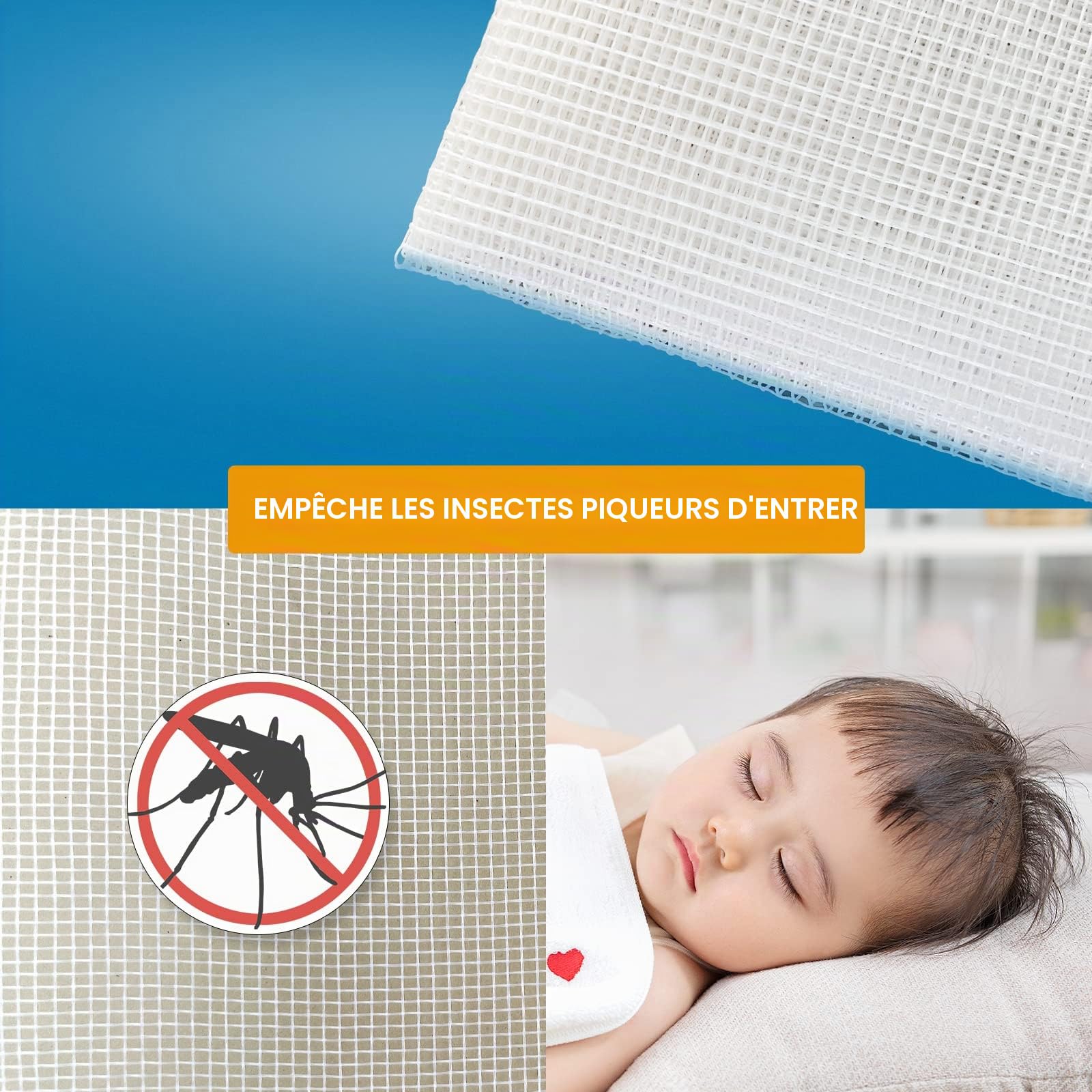 NeatiEase DIY Moustiquaire magnétique aimantée réglable pour fenêtre - Max 100 x 130 cm - Sans perçage, Peut être coupé - Facile à installer（Cadre blanc,toile blanche）