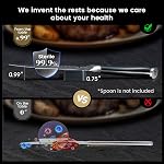 CoquusAid Steak Knives Set of 8, 4.8 Inch Straight Edge Ultra Sharp Durable Meat knives With Rest, High Carbon Stainless Steel Damascus Pattern Triple Rivet Handle, Ideal for Home Restaurant Party