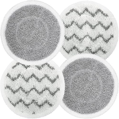 Paquete de 4 almohadillas de repuesto para trapeador de vapor S7000 compatibles con Shark S7000AMZ S7001 S7001TGT serie S7000, almohadillas para