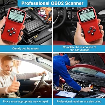 Anyongora OBD2 Scanner Diagnostic Tool - Professional Car Code Reader, Engine Code Reader with Real Time Data, Freeze Frame, I/M Support for All OBDII Protocol Cars Since 1996