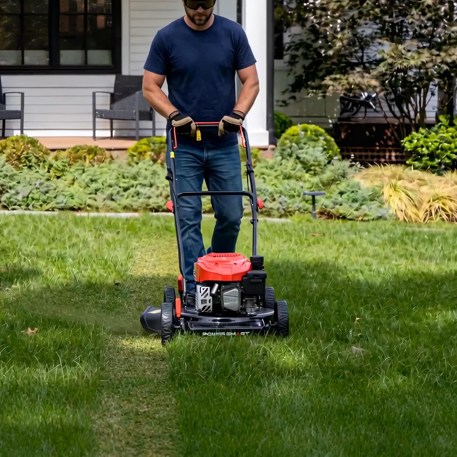 PowerSmart EasyCut 18-Inch Gas Lawn Mower, 144cc 4-Cycle Engine, Walk-Behind Push Lawn photo 8