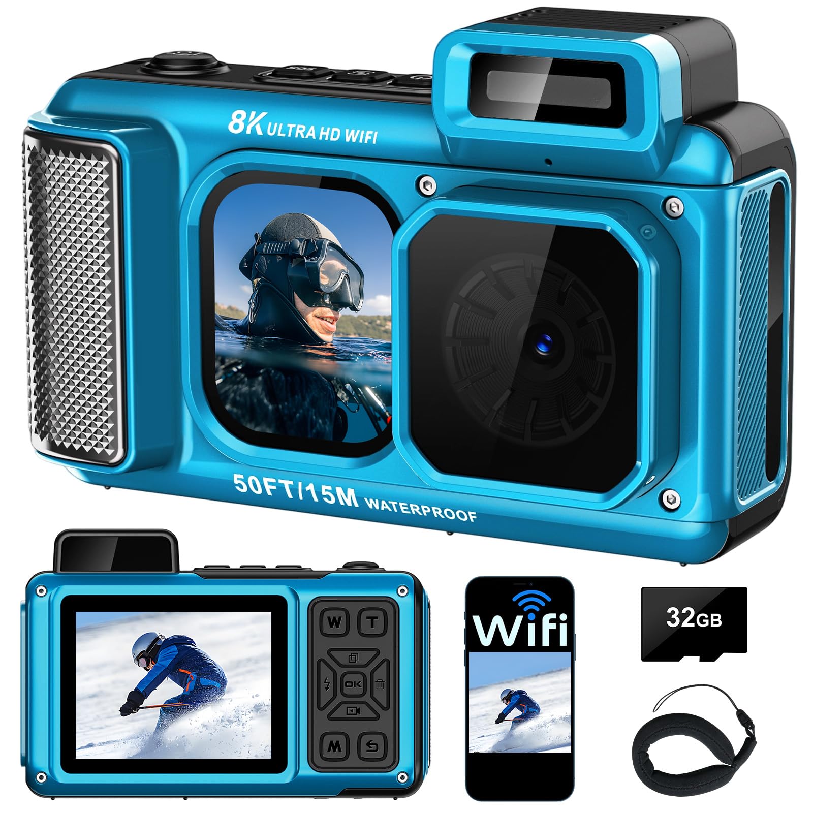SiSuSy 8K Waterproof Camera
